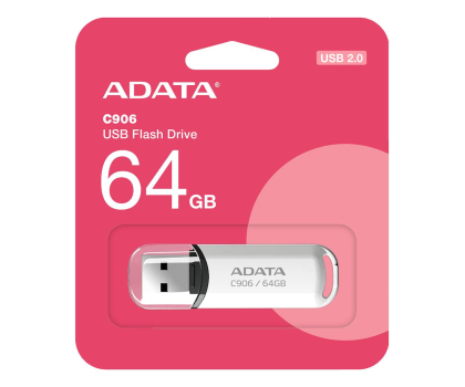 PenDrive ADATA 64GB C906 biały USB 2.0